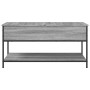 Engineered wood and gray Sonoma metal coffee table, 100x50x50 cm by , Coffee table - Ref: Foro24-845349, Price: 63,99 €, Disc...