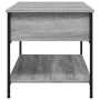 Mesa de centro madera ingeniería metal gris Sonoma 100x50x50 cm de , Mesas de centro - Ref: Foro24-845349, Precio: 64,13 €, D...