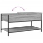 Engineered wood and gray Sonoma metal coffee table, 100x50x50 cm by , Coffee table - Ref: Foro24-845349, Price: 63,99 €, Disc...