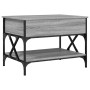 Mesa de centro madera ingeniería metal gris Sonoma 70x50x50 cm de , Mesas de centro - Ref: Foro24-845354, Precio: 69,99 €, De...