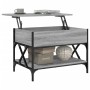 Mesa de centro madera ingeniería metal gris Sonoma 70x50x50 cm de , Mesas de centro - Ref: Foro24-845354, Precio: 69,99 €, De...