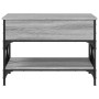 Engineered wood and gray Sonoma metal coffee table 70x50x50 cm by , Coffee table - Ref: Foro24-845354, Price: 73,89 €, Discou...