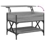 Mesa de centro madera ingeniería metal gris Sonoma 70x50x50 cm de , Mesas de centro - Ref: Foro24-845354, Precio: 69,99 €, De...