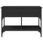 Engineered wood and black metal coffee table 70x50x50 cm by , Coffee table - Ref: Foro24-845361, Price: 67,74 €, Discount: %