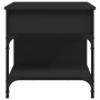 Mesa de centro madera de ingeniería y metal negro 70x50x50 cm de , Mesas de centro - Ref: Foro24-845361, Precio: 71,61 €, Des...