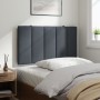 Cabecero de cama acolchado terciopelo gris oscuro 90 cm de , Cabeceros y pies de cama - Ref: Foro24-374650, Precio: 44,99 €, ...