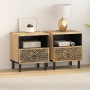 Bedside tables 2 units solid mango wood 40x33x46 cm by , Nightstands - Ref: Foro24-358219, Price: 146,89 €, Discount: %