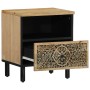 Bedside tables 2 units solid mango wood 40x33x46 cm by , Nightstands - Ref: Foro24-358219, Price: 146,89 €, Discount: %