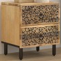 Solid mango wood bedside table 40x33x46 cm by , Nightstands - Ref: Foro24-358210, Price: 96,79 €, Discount: %