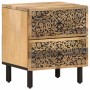 Solid mango wood bedside table 40x33x46 cm by , Nightstands - Ref: Foro24-358210, Price: 96,79 €, Discount: %