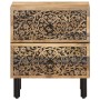 Solid mango wood bedside table 40x33x46 cm by , Nightstands - Ref: Foro24-358210, Price: 96,79 €, Discount: %