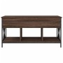 Mesa de centro madera ingeniería metal roble marrón 100x55x50cm de , Mesas de centro - Ref: Foro24-845340, Precio: 84,53 €, D...