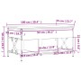 Couchtisch Ingenieurwesen Holz Metall Eiche braun 100x55x50cm von , Couchtisch - Ref: Foro24-845340, Preis: 84,53 €, Rabatt: %