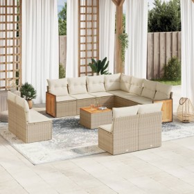 12-teiliges Gartensofa-Set und braune synthetische Rattankissen von , Gartensets - Ref: Foro24-3260175, Preis: 939,19 €, Raba...