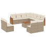 12-teiliges Gartensofa-Set und braune synthetische Rattankissen von , Gartensets - Ref: Foro24-3260175, Preis: 939,19 €, Raba...