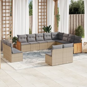 12-piece garden sofa set and brown synthetic rattan cushions by , Garden sets - Ref: Foro24-3260554, Price: 819,99 €, Discoun...