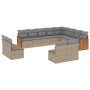 12-teiliges Gartensofa-Set und braune synthetische Rattankissen von , Gartensets - Ref: Foro24-3260554, Preis: 824,23 €, Raba...