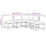 Garden set with 5 pieces of sofas with solid pine wood and white cushions. by , Garden sets - Ref: Foro24-3216961, Price: 492...