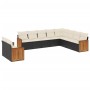 Set de sofás de jardín 10 pzas cojines ratán sintético negro de , Conjuntos de jardín - Ref: Foro24-3260194, Precio: 669,34 €...