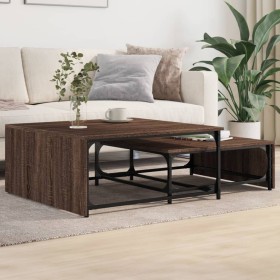 Stackable coffee tables, 2 pieces, engineered wood, brown. by , Coffee table - Ref: Foro24-845335, Price: 93,59 €, Discount: %