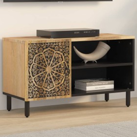 Solid mango wood TV stand 80x31x46 cm by , TV Furniture - Ref: Foro24-358227, Price: 101,99 €, Discount: %