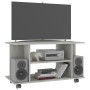 Mueble de TV con ruedas contrachapada gris hormigón 80x40x40 cm de vidaXL, Muebles TV - Ref: Foro24-800193, Precio: 50,99 €, ...