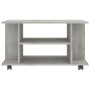 Mueble de TV con ruedas contrachapada gris hormigón 80x40x40 cm de vidaXL, Muebles TV - Ref: Foro24-800193, Precio: 50,99 €, ...