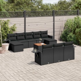 Garden sofa set 11 pieces and black synthetic rattan cushions by , Garden sets - Ref: Foro24-3257112, Price: 820,56 €, Discou...