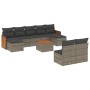 Set mit 10 Gartensofas mit Kissen synthetisches Rattangrau von , Gartensets - Ref: Foro24-3260464, Preis: 607,07 €, Rabatt: %