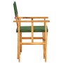 Director chairs 2 pcs solid green teak wood by vidaXL, Garden chairs - Ref: Foro24-45949, Price: 106,54 €, Discount: %