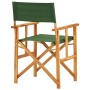 Director chairs 2 pcs solid green teak wood by vidaXL, Garden chairs - Ref: Foro24-45949, Price: 106,54 €, Discount: %