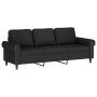 3-piece black velvet sofa set with cushions by , Sofas - Ref: Foro24-3202195, Price: 733,32 €, Discount: %