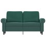 2-Sitzer-Sofa aus dunkelgrünem Samt 120 cm von , Sofas - Ref: Foro24-359521, Preis: 262,33 €, Rabatt: %