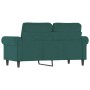 2-Sitzer-Sofa aus dunkelgrünem Samt 120 cm von , Sofas - Ref: Foro24-359521, Preis: 262,33 €, Rabatt: %