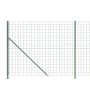 Green wire fence with ties 2.2x10 m by , fence panels - Ref: Foro24-154183, Price: 119,99 €, Discount: %