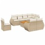 Set de sofás de jardín 9 pzas con cojines ratán sintético beige de , Conjuntos de jardín - Ref: Foro24-3257430, Precio: 750,3...