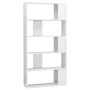 Glossy white shelving/space divider 80x24x159 cm by vidaXL, Bookcases and shelves - Ref: Foro24-800105, Price: 74,11 €, Disco...