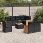 8-piece garden sofa set with black synthetic rattan cushions by , Garden sets - Ref: Foro24-3260249, Price: 607,02 €, Discoun...