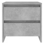 Mesita de noche madera ingeniería gris hormigón 45x34,5x44,5 cm de vidaXL, Mesitas de noche - Ref: Foro24-809853, Precio: 47,...