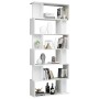 Estantería/divisor de espacios blanco brillante 80x24x192 cm de vidaXL, Librerías y estanterías - Ref: Foro24-800096, Precio:...