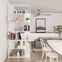 Glossy white shelving/space divider 80x24x192 cm by vidaXL, Bookcases and shelves - Ref: Foro24-800096, Price: 111,62 €, Disc...