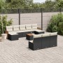 Set mit 11 Stück Gartensofas und Kissen synthetisches Rattan schwarz von , Gartensets - Ref: Foro24-3260474, Preis: 619,87 €,...