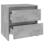 Mesita de noche madera ingeniería gris hormigón 45x34,5x44,5 cm de vidaXL, Mesitas de noche - Ref: Foro24-809853, Precio: 47,...