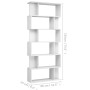 Glossy white shelving/space divider 80x24x192 cm by vidaXL, Bookcases and shelves - Ref: Foro24-800096, Price: 111,62 €, Disc...