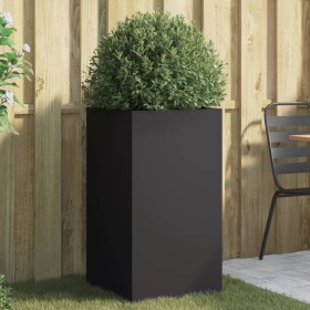 Cold-rolled black steel planter 42x38x75 cm by , Pots and planters - Ref: Foro24-841577, Price: 104,99 €, Discount: %