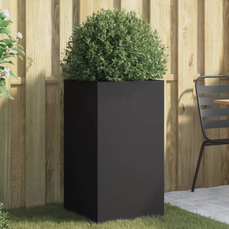 Jardinera de acero laminado en frío negro 42x38x75 cm de , Maceteros y jardineras - Ref: Foro24-841577, Precio: 79,18 €, Desc...