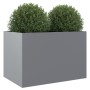 Galvanized silver steel planter 62x47x46 cm by , Pots and planters - Ref: Foro24-841606, Price: 61,09 €, Discount: %