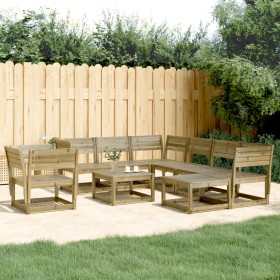 8-piece garden furniture set made of impregnated pine wood by , Garden sets - Ref: Foro24-3216944, Price: 654,09 €, Discount: %