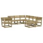 8-piece garden furniture set made of impregnated pine wood by , Garden sets - Ref: Foro24-3216944, Price: 654,09 €, Discount: %