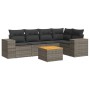 Set de muebles de jardín 6 pzas y cojines ratán sintético gris de , Conjuntos de jardín - Ref: Foro24-3225437, Precio: 410,13...